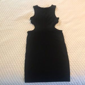 Black Zara Trafaluc Cut Out Dress